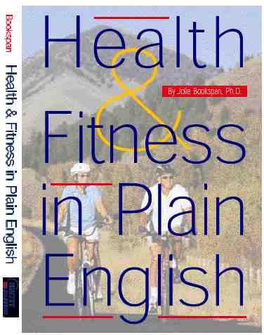 ALT =[“Cover of OLD second edition of Health & Fitness in Plain English by Dr. Jolie Bookspan. Check for improved Third Edition. Upgrade offers on author web site http://drbookspan.com/book”] 