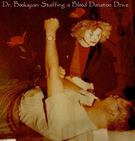 ALT =[“Dr. Jolie Bookspan: Dr. Bookspan volunteering at a Red Cross Blood Drives.”] 