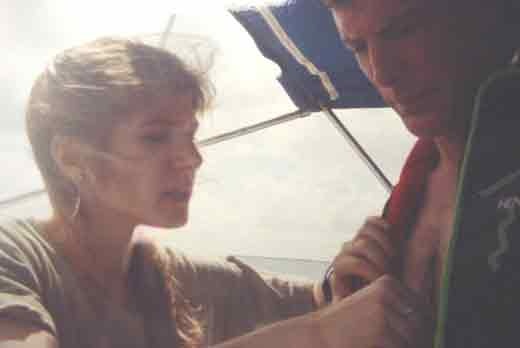 ALT =[“Dr. Jolie Bookspan: Dr. Bookspan checks actor Christopher Reeve's heart and vital signs after his scuba dives. This was before his horse riding accident”]